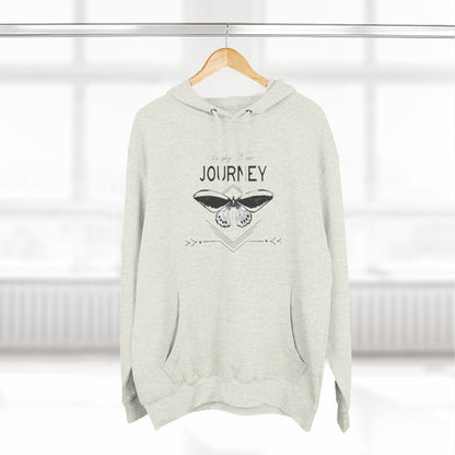 Journey Fleece Hoodie - Cozy White Pullover for Adventurers