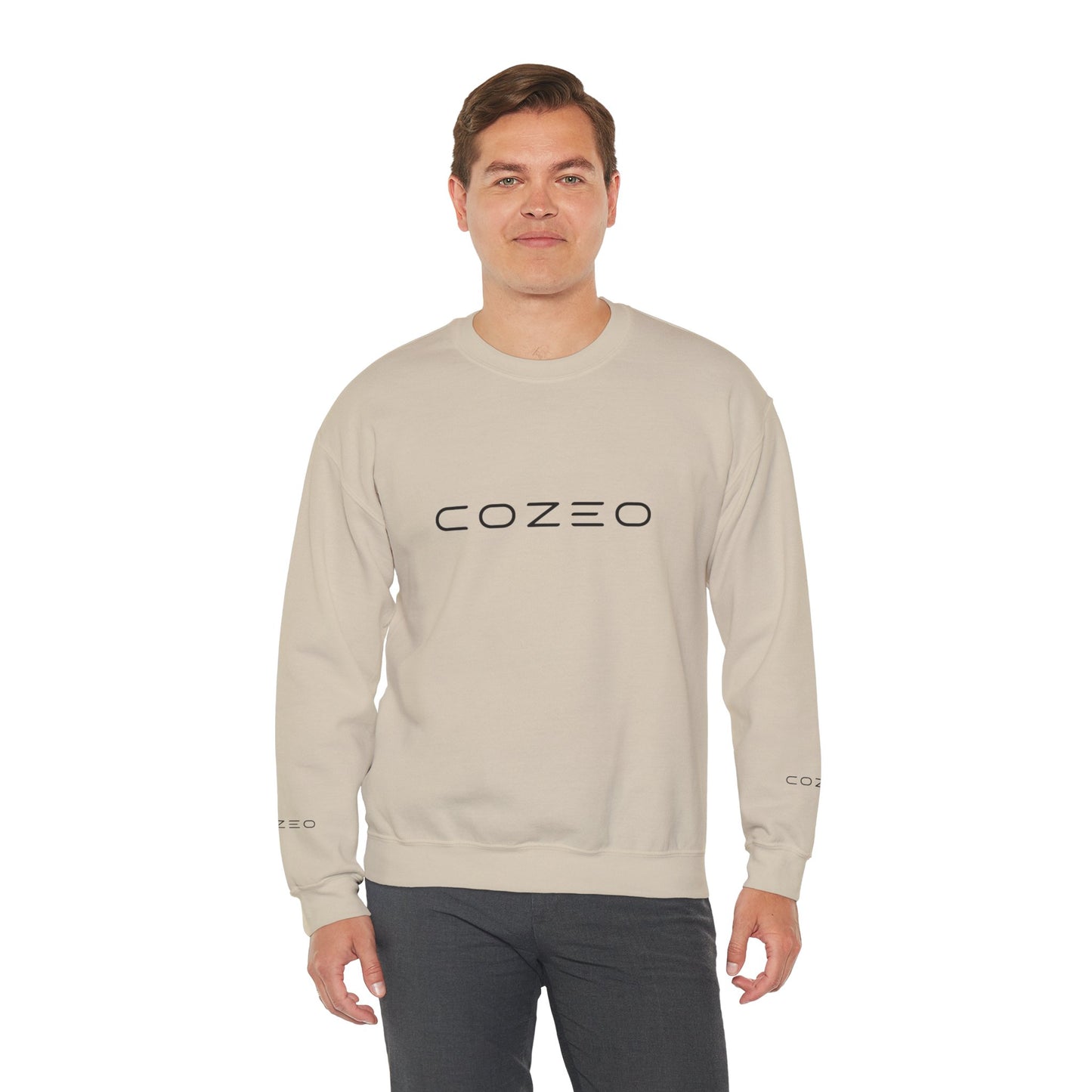 Cozeo Embroidered Chest Crewneck Sweatshirt