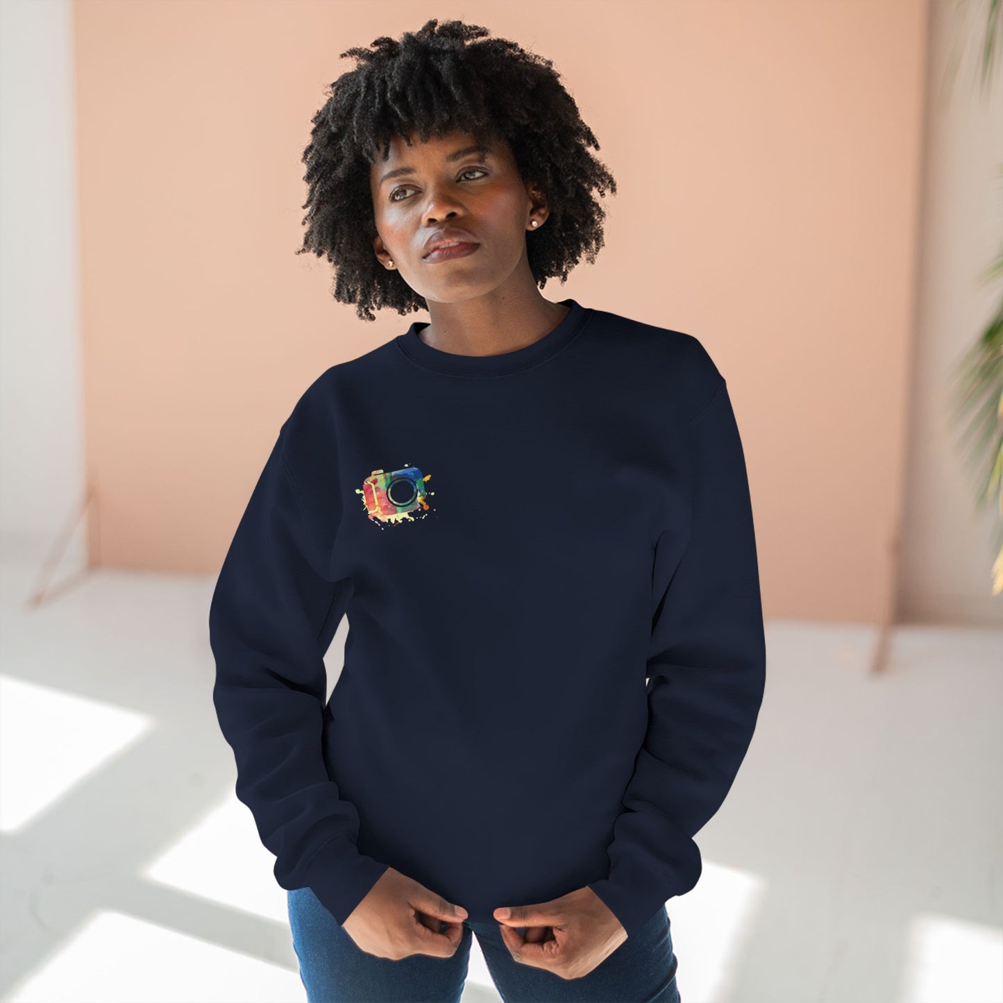 Vibrant Art Crewneck Sweatshirt, Cozy Sweatshirt, Casual Attire, Gift for Friends, Colorful Sweatshirt, Art-Inspired Fashion