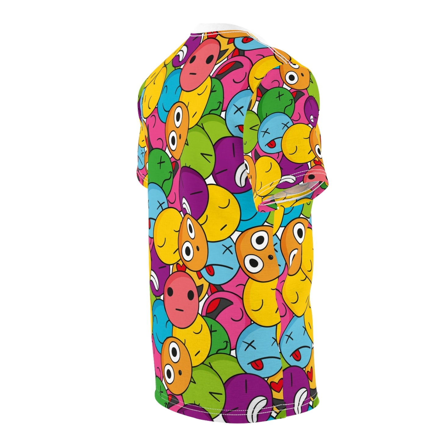 Colorful Emoji Tee, Fun & Quirky Graphic Shirt, Gift for Friends, Casual Wear, Birthday or Party Attire