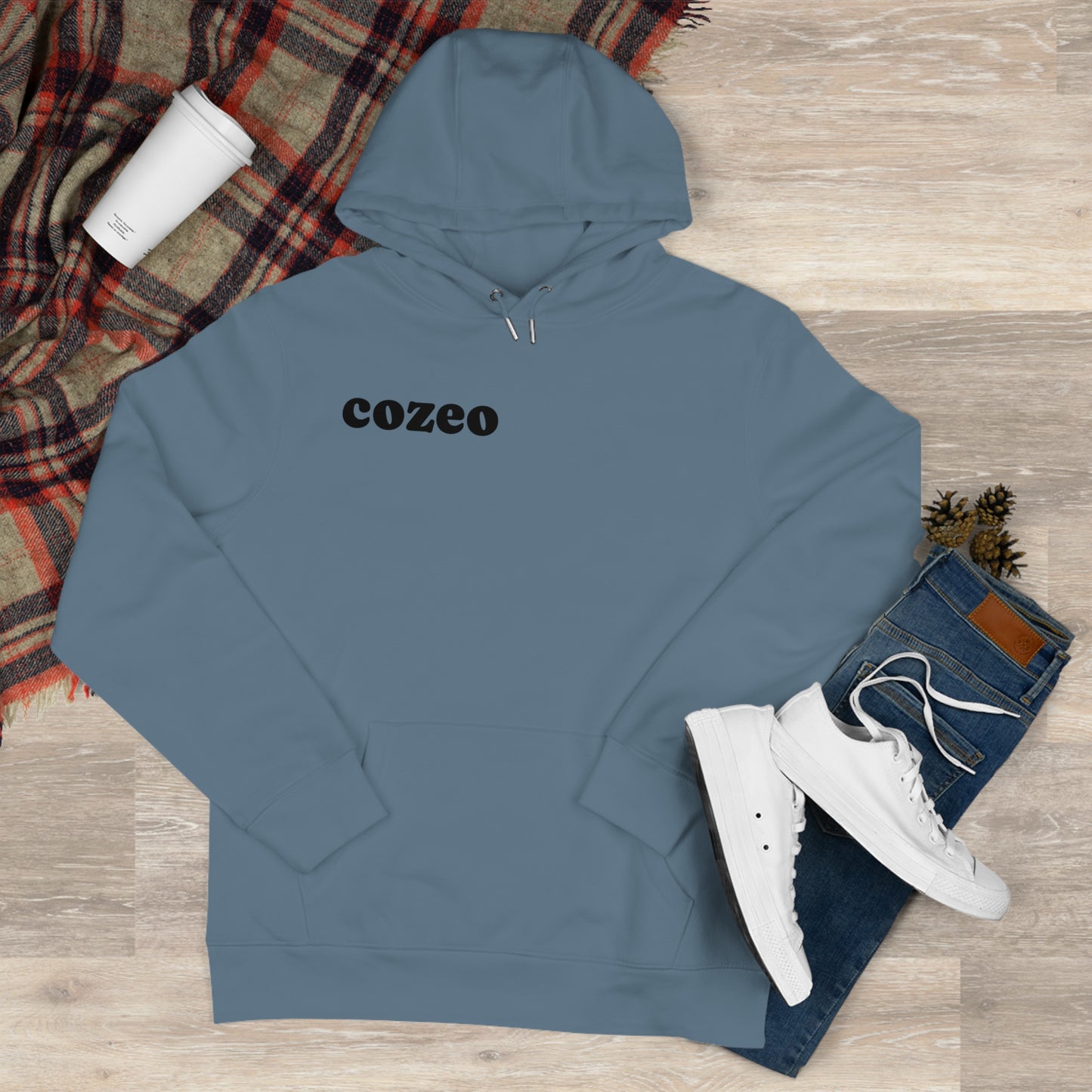 Stylish Cozeo King Hooded Sweatshirt, Casual Wear, Gift for Him, Streetwear Fashion, Cozy Sweatshirt