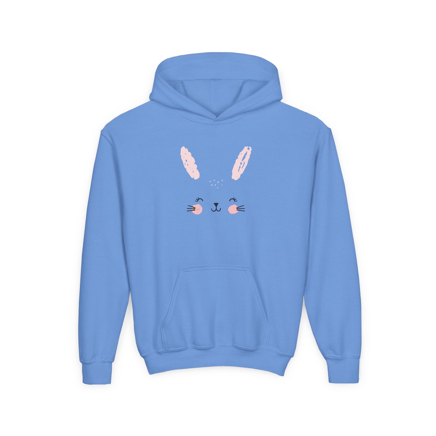 Cute Bunny Youth Hoodie - Perfect for  Spring Celebrations, Gift for Kids, Cozy Sweatshirt, Animal Lover Apparel