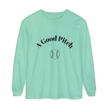 A Good Pitch Long Sleeve T-Shirt for Baseball Lovers
