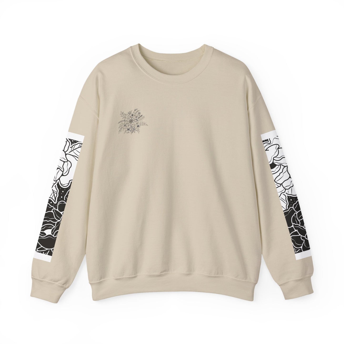 Floral Print Crewneck Sweatshirt, Cozy Sweatshirt, Casual Wear, Perfect Gift, Spring Fashion, Everyday Comfort