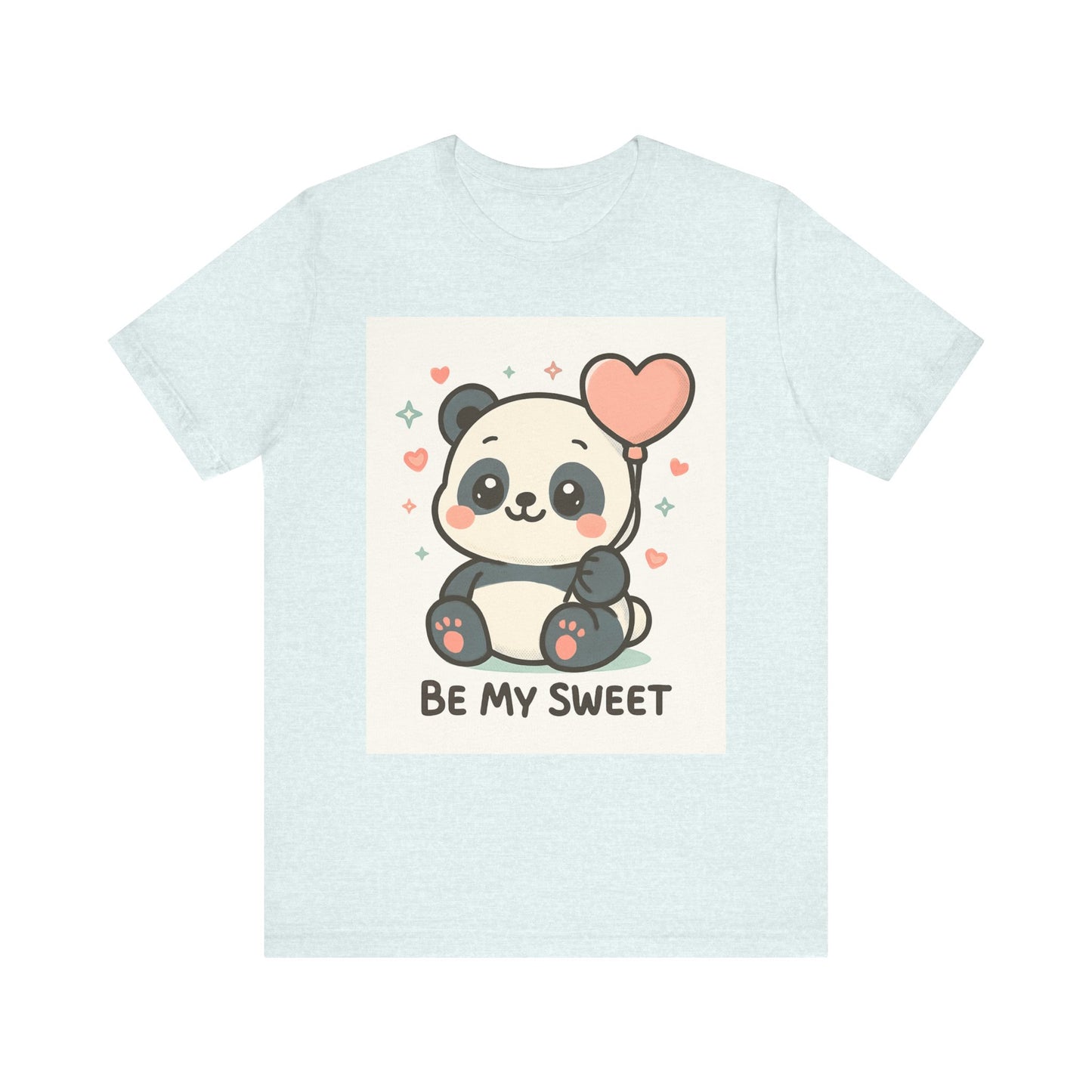 Cute Panda Tee, Be My Sweet T-Shirt, Gift for Animal Lovers, Kids and Adults,  Casual Wear, Cute Animal Tee
