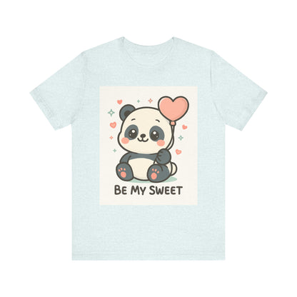 Cute Panda Tee, Be My Sweet T-Shirt, Gift for Animal Lovers, Kids and Adults,  Casual Wear, Cute Animal Tee