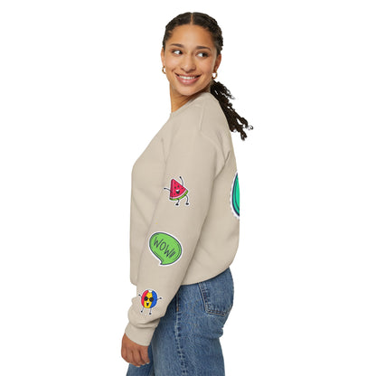 Cool Summer Vibes  Crewneck Sweatshirt, Lightweight Casual Wear, Summer Fashion, Gift for Friends, Sunny Day Outfits, Trendy Apparel