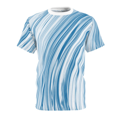 Stylish  Cut & Sew Tee, Casual Summer Shirt, Beach Wear, Gift for Him/Her, Colorful AOP Tee