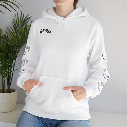 Cozy Sleepy Hoodie -  Heavy Blend™ Sweatshirt, Sleep Graphic, Cozy Gift, Chillwear, Relaxation Apparel, Dorm Essentials