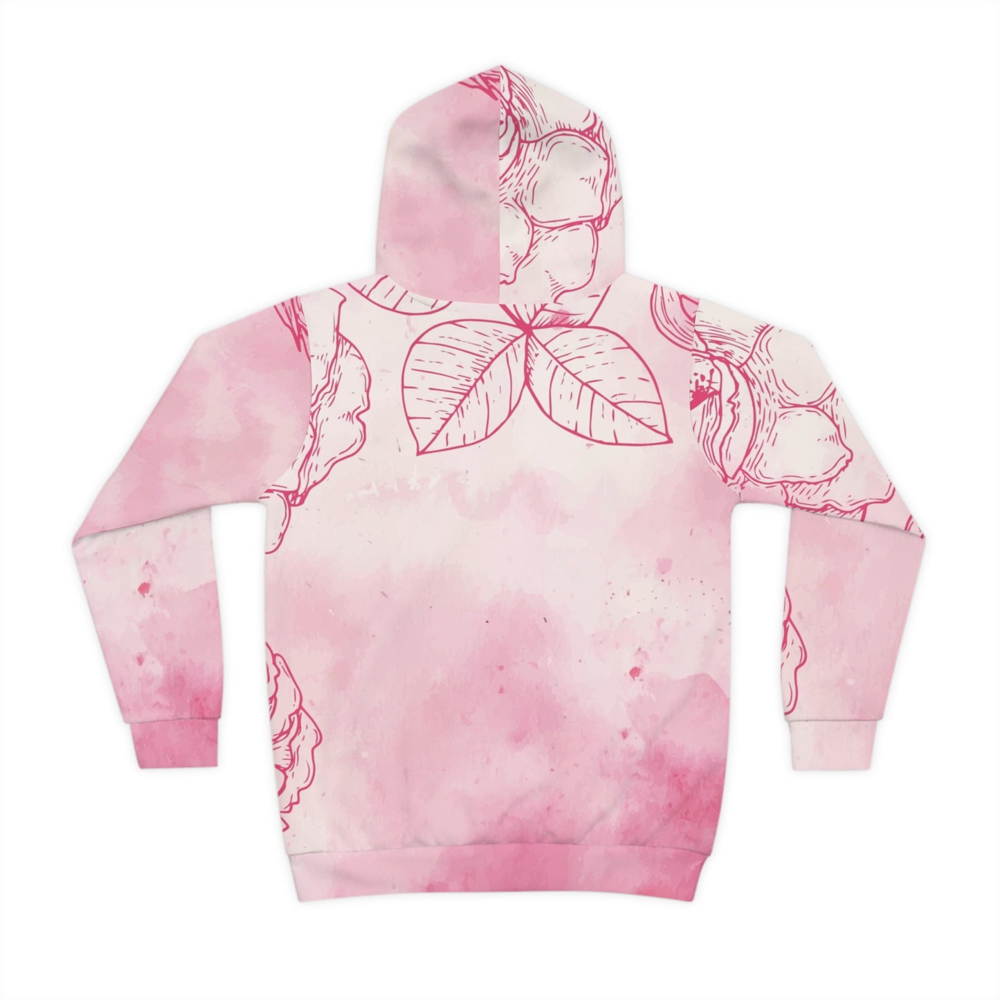Pink Floral Children's Hoodie, Cute Kids Sweatshirt, Floral Print Pullover, Perfect Gift for Birthday or Spring, Cozy Kidswear