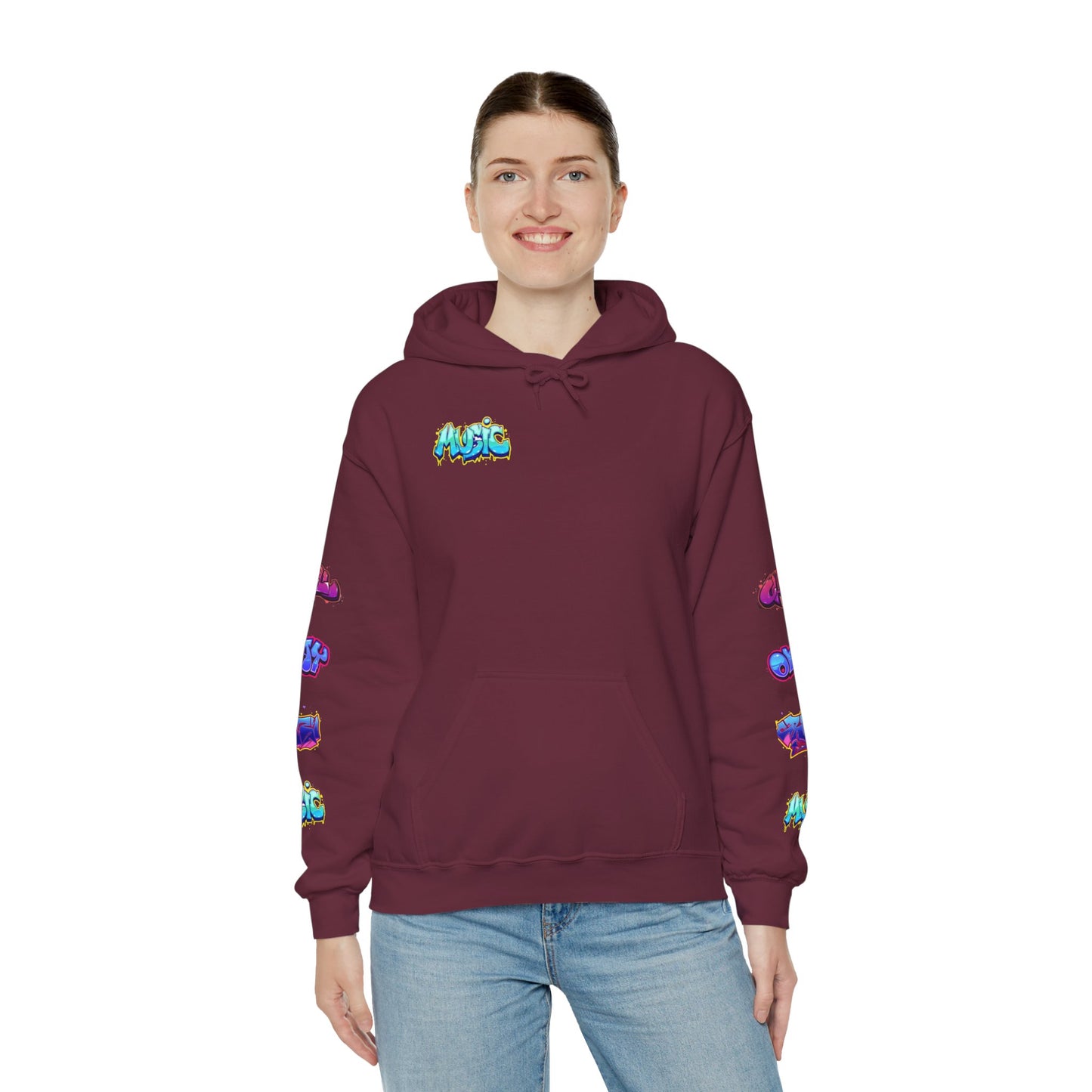 Graffiti Art  Hoodie - Cozy Streetwear, Unique Gift for Art Lovers, Perfect for Festivals, Casual Wear, Cool Graphic Sweatshirt