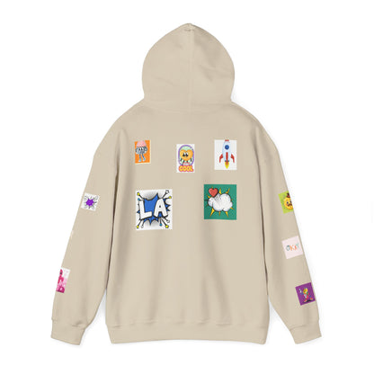 Colorful Graphic Hoodie, Fun Streetwear Sweatshirt,  Fashion, Casual Wear, Unique Gift, Trendy Apparel