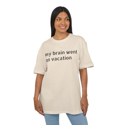 Vacation Vibes  Heavy Oversize Tee, Relaxed Fit Shirt, Casual Wear, Travel Shirt, Gift for Her, Funny Quote Tee