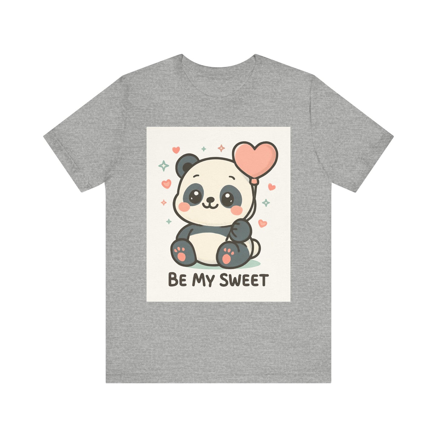 Cute Panda Tee, Be My Sweet T-Shirt, Gift for Animal Lovers, Kids and Adults,  Casual Wear, Cute Animal Tee