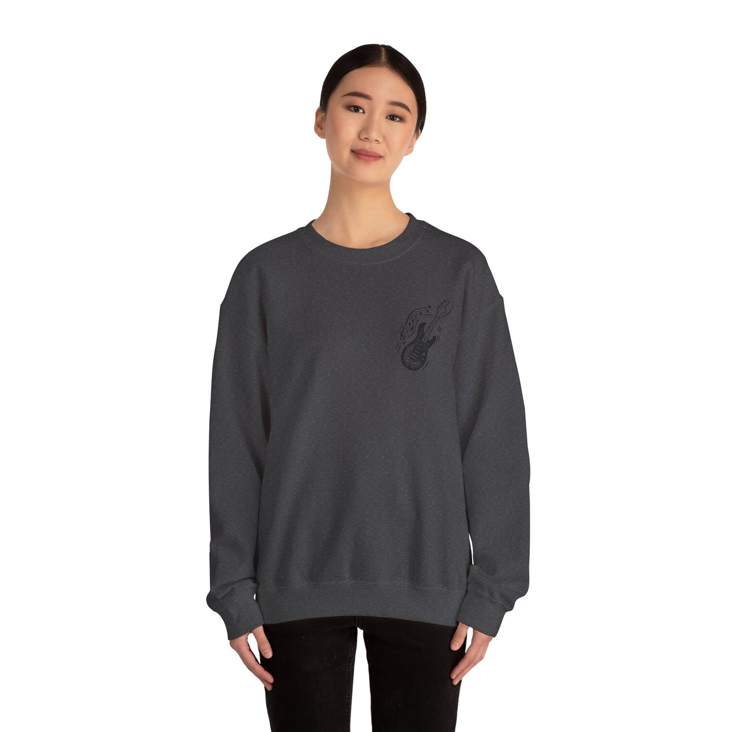 Musical Vibe Crewneck Sweatshirt, Perfect for Music Lovers, Gift, Cozy Style for Concerts, Casual Wear, Thoughtful Present