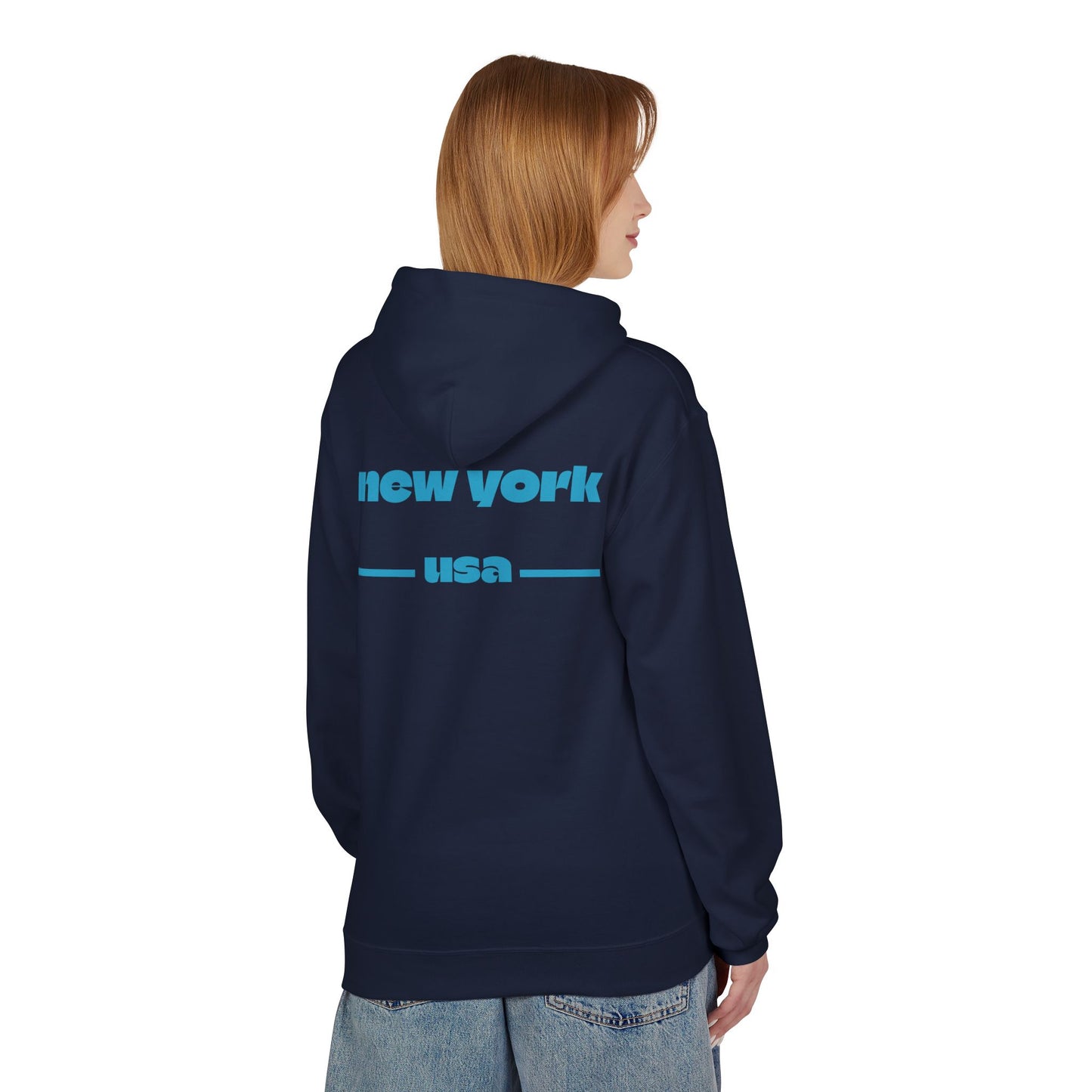 New York Star Hoodie, Fleece Sweatshirt, Casual Streetwear, Perfect Gift for Travelers, Cozy Hoodie, Summer Essential