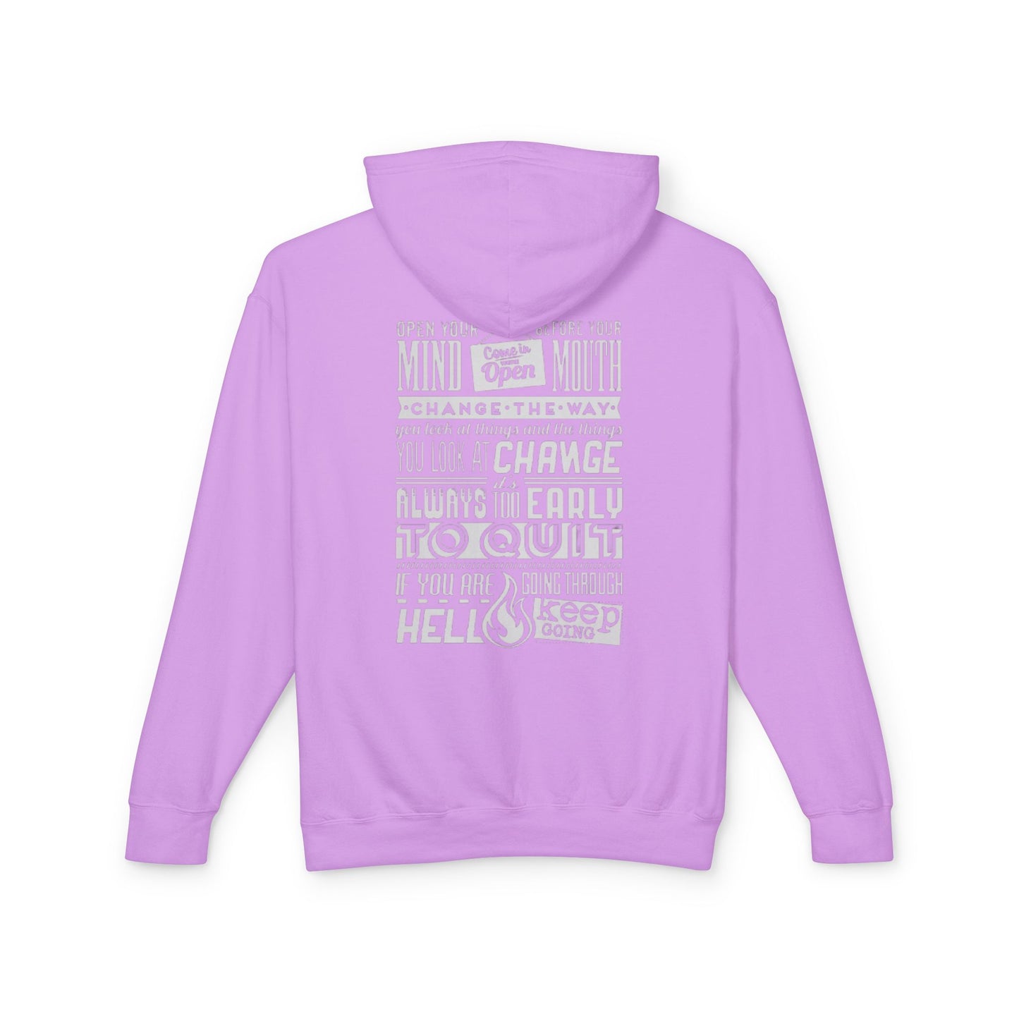 Motivational  Lightweight Hooded Sweatshirt - Change Your Mindset, Inspirational Gift, Everyday Wear, Perfect for Relaxation, [...]