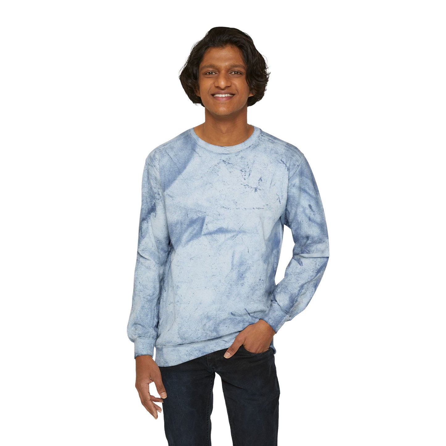 Color Blast  Crewneck Sweatshirt, Tie-Dye Pullover, Casual Hoodie, Trendy Gift for Her, Spring Fashion, Cozy Sweater