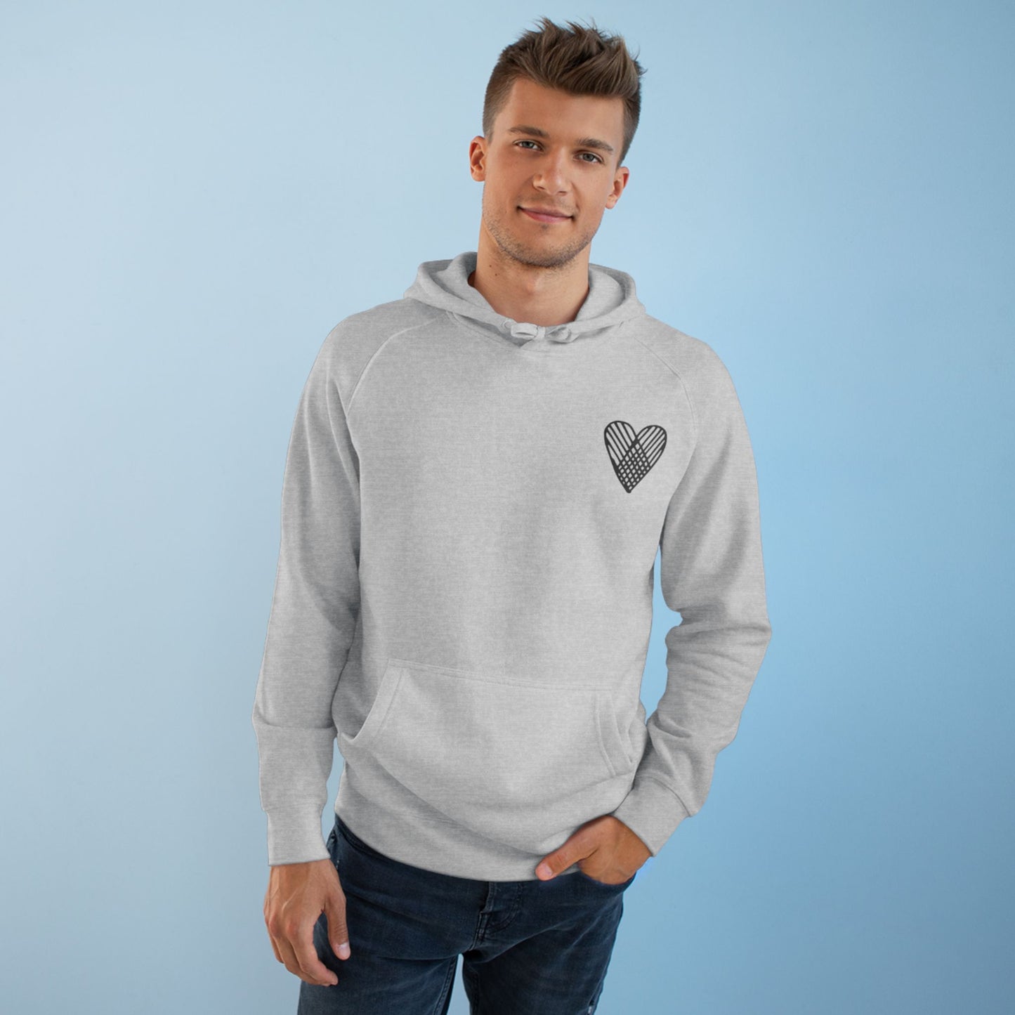 Heart Pattern  Hoodie