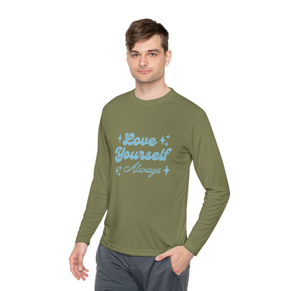 Love Yourself Long Sleeve Tee |  Comfort Wear, Self-Care Gift, Inspirational Shirt, Casual Outfit, Modern Apparel