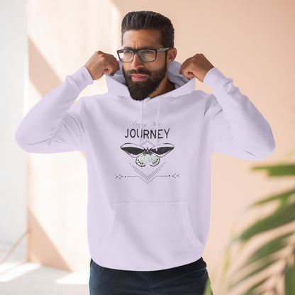 Journey Fleece Hoodie - Cozy White Pullover for Adventurers