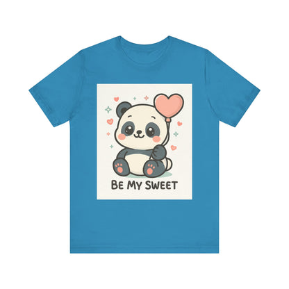 Cute Panda Tee, Be My Sweet T-Shirt, Gift for Animal Lovers, Kids and Adults,  Casual Wear, Cute Animal Tee