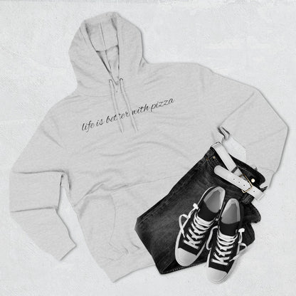Cozy Pizza Hoodie, Fun Graphic Fleece Sweatshirt, Ideal for Food Lovers, Casual Wear, Gift for Pizza Lovers, Comfort and Style