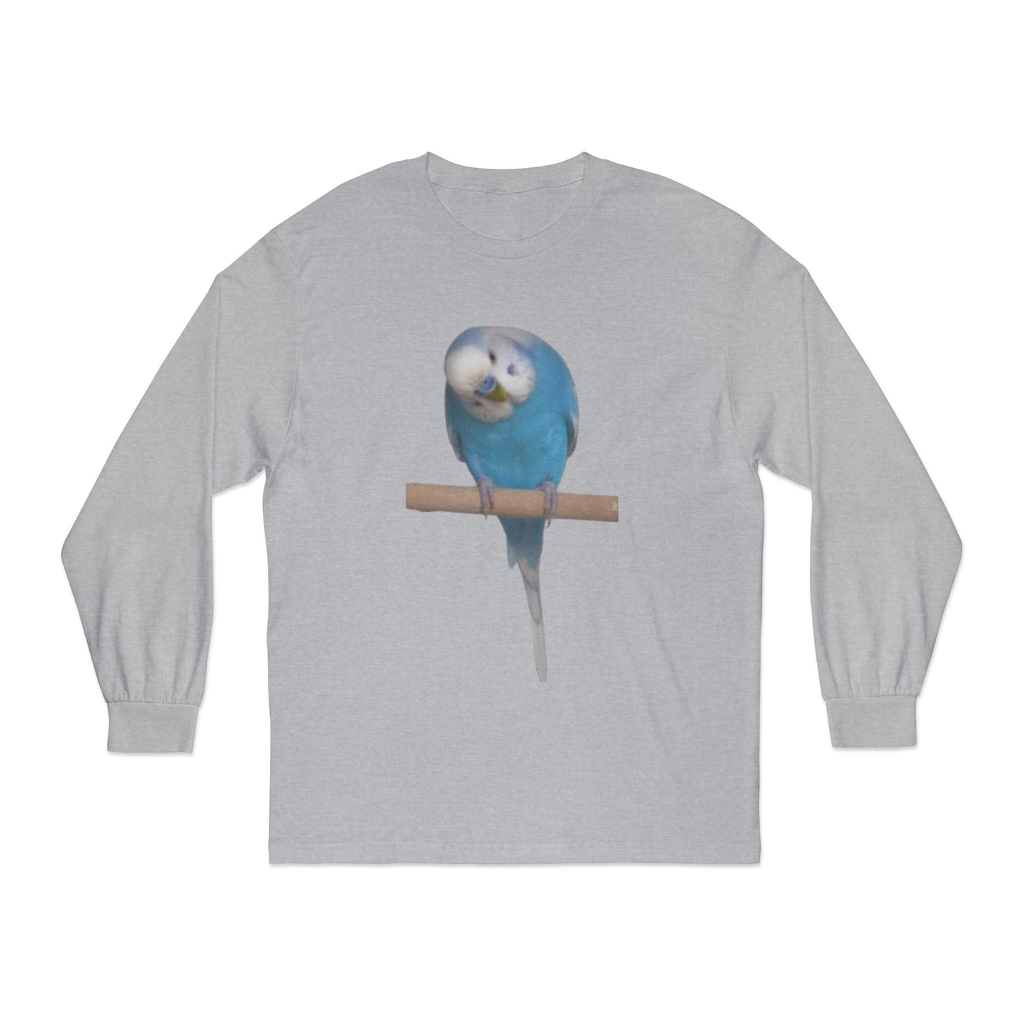 Funny Parrot Long Sleeve T-Shirt, Bird Lover's Gift,  Tee for Animal Enthusiasts, Cute Graphic Tee, Casual Wear