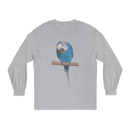 Funny Parrot Long Sleeve T-Shirt, Bird Lover's Gift,  Tee for Animal Enthusiasts, Cute Graphic Tee, Casual Wear
