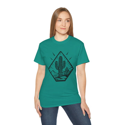 Desert Cactus Tee, Travel Shirt, Nature Lover Gift, Summer Apparel, Outdoorsy Style, Graphic T-shirt