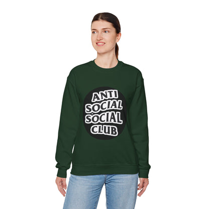 Crewneck Sweatshirt - Anti Social Club Edition, Cozy Sweatshirt, Streetwear Fashion, Gift for Introverts, Lounge Wear, Casual Outfit