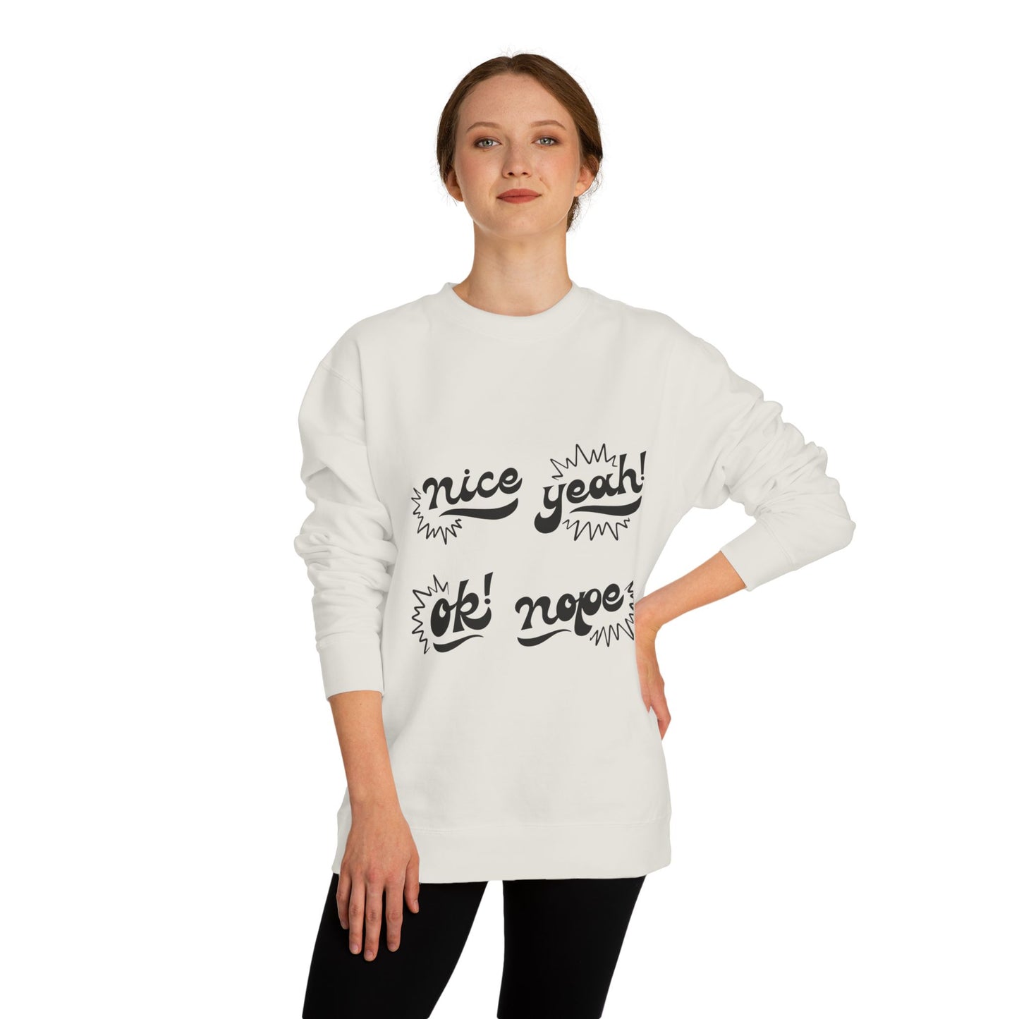 Comfy Statement Sweatshirt, Cute Casual Top, Graphic Sweatshirt, Gift for Friends, Fun Everyday Wear