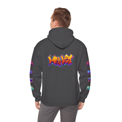 Graffiti Art  Hoodie - Cozy Streetwear, Unique Gift for Art Lovers, Perfect for Festivals, Casual Wear, Cool Graphic Sweatshirt