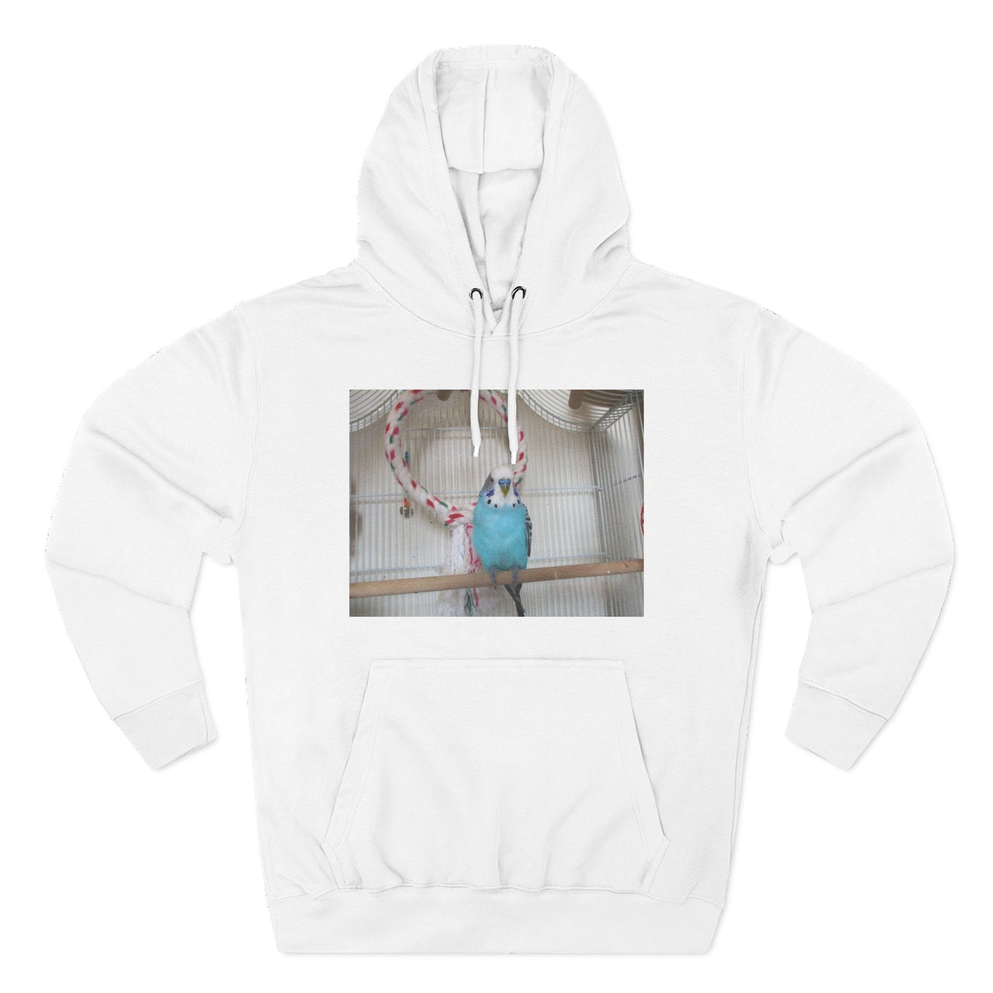 Bird Lover's Three-Panel Fleece Hoodie, Cozy Bird Sweatshirt, Pet Gift, Animal Lover Apparel, Cute Bird Design, Warm Winter Wear