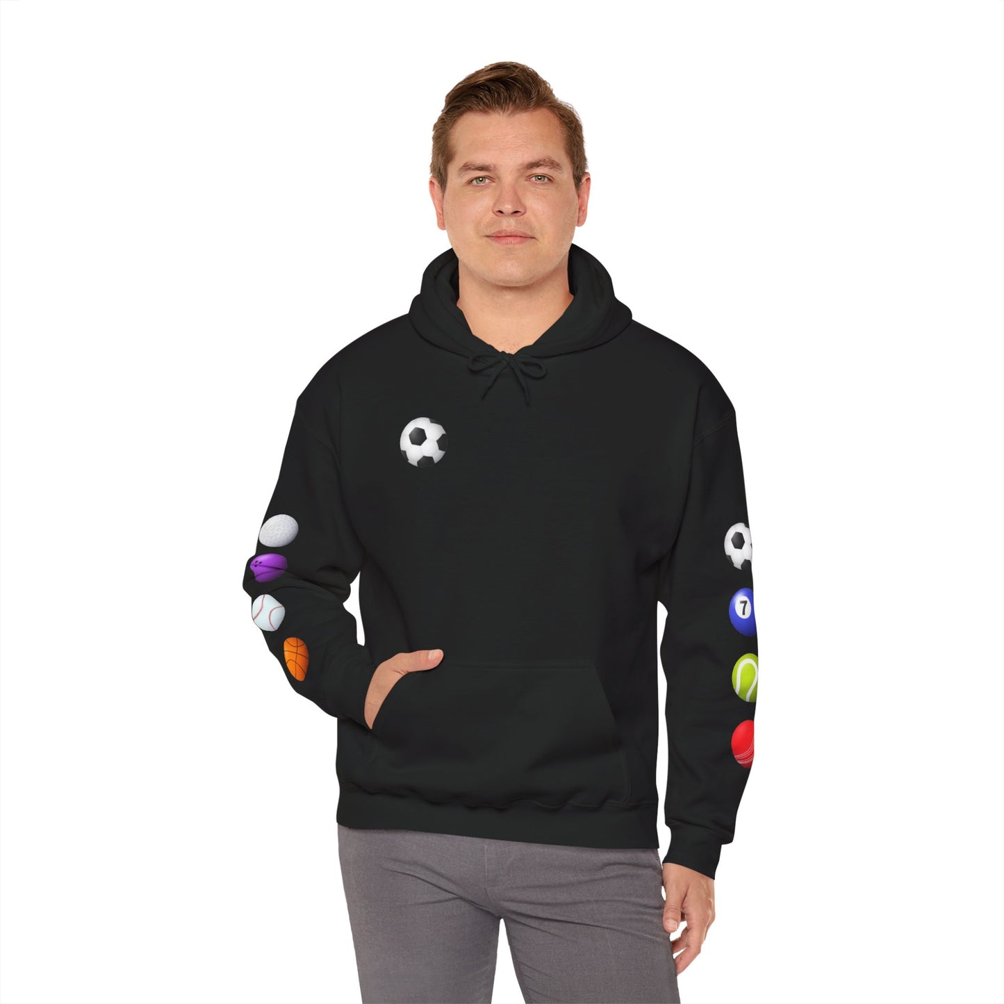 Sports-Themed Hoodie, Perfect for Athletes, Gifts for Sports Lovers, Cozy Sweatshirt for Game Days, Casual Wear