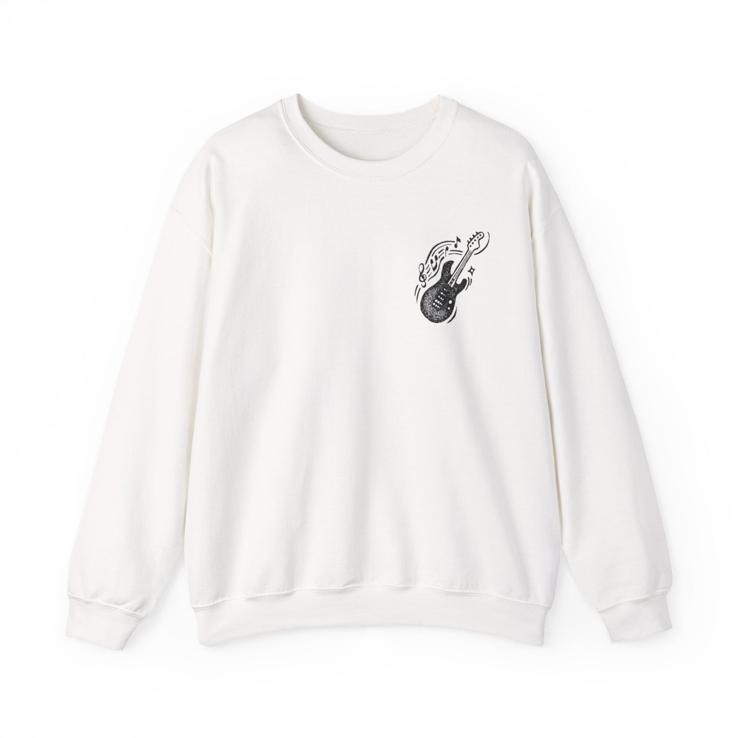 Musical Vibe Crewneck Sweatshirt, Perfect for Music Lovers, Gift, Cozy Style for Concerts, Casual Wear, Thoughtful Present