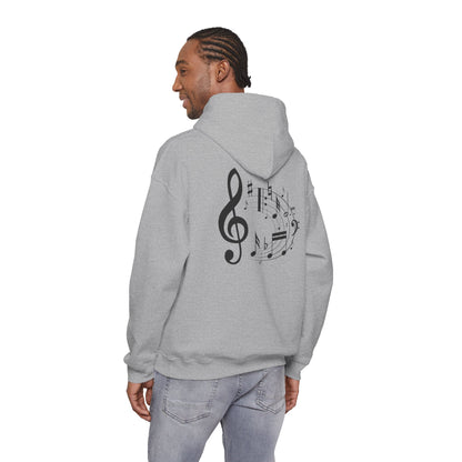 Music Lovers  Hooded Sweatshirt – 'Without Music, Life Would Be a Mistake'