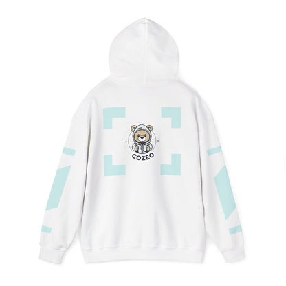Cozy Bear Graphic Hoodie Heavy Blend Sweatshirt, Cute Bear Hoodie, Casual Wear, Fall Fashion, Gift for Teens