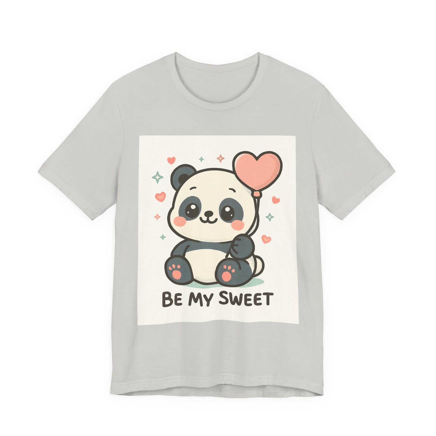 Cute Panda Tee, Be My Sweet T-Shirt, Gift for Animal Lovers, Kids and Adults,  Casual Wear, Cute Animal Tee