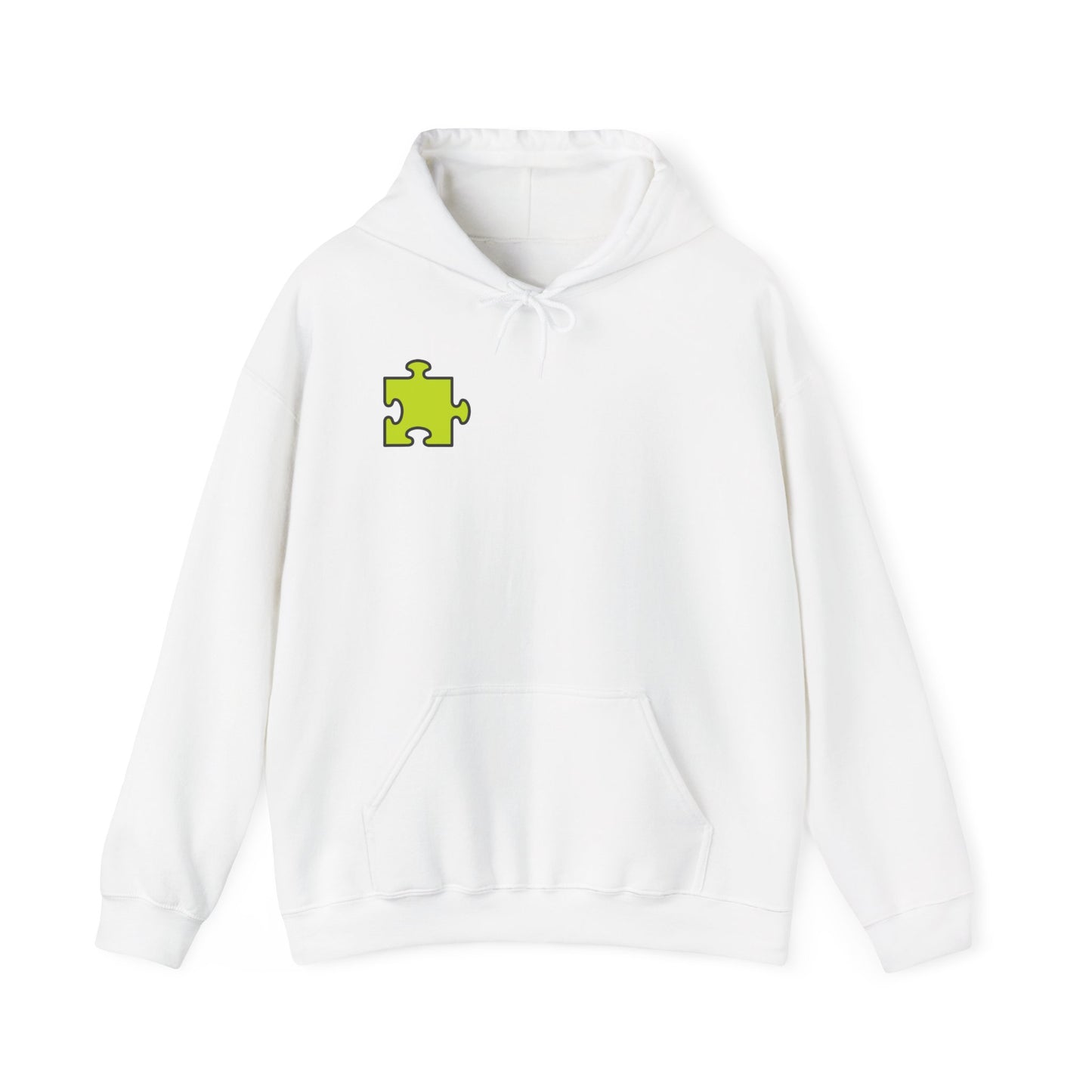 Colorful Puzzle Piece Hoodie for Creative Minds, Perfect for Gifts, Cozy Sweatshirt for Everyday Wear,