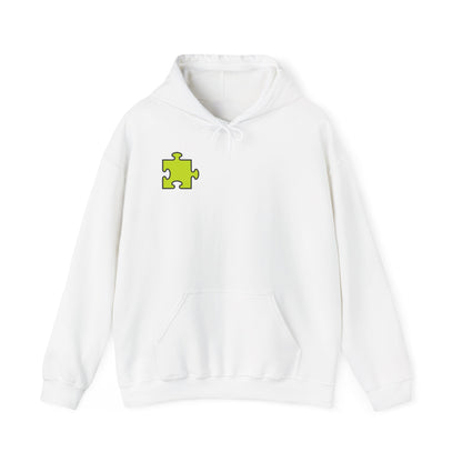 Colorful Puzzle Piece Hoodie for Creative Minds, Perfect for Gifts, Cozy Sweatshirt for Everyday Wear,