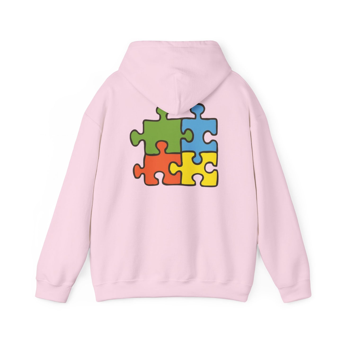 Colorful Puzzle Piece Hoodie for Creative Minds, Perfect for Gifts, Cozy Sweatshirt for Everyday Wear,