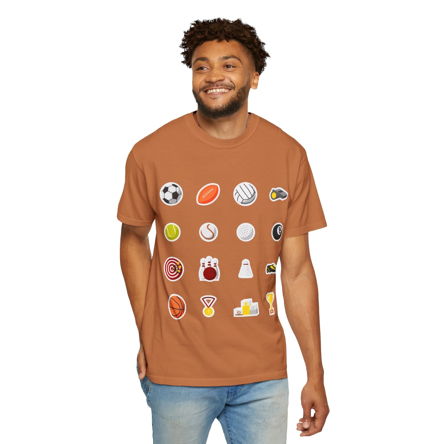 Sporty Icon T-Shirt, Casual Wear, Gift for Athletes, Sports Lovers, Fun Workout Shirt, Sports Themed Apparel