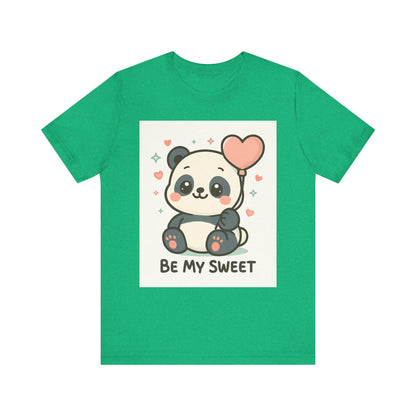 Cute Panda Tee, Be My Sweet T-Shirt, Gift for Animal Lovers, Kids and Adults,  Casual Wear, Cute Animal Tee