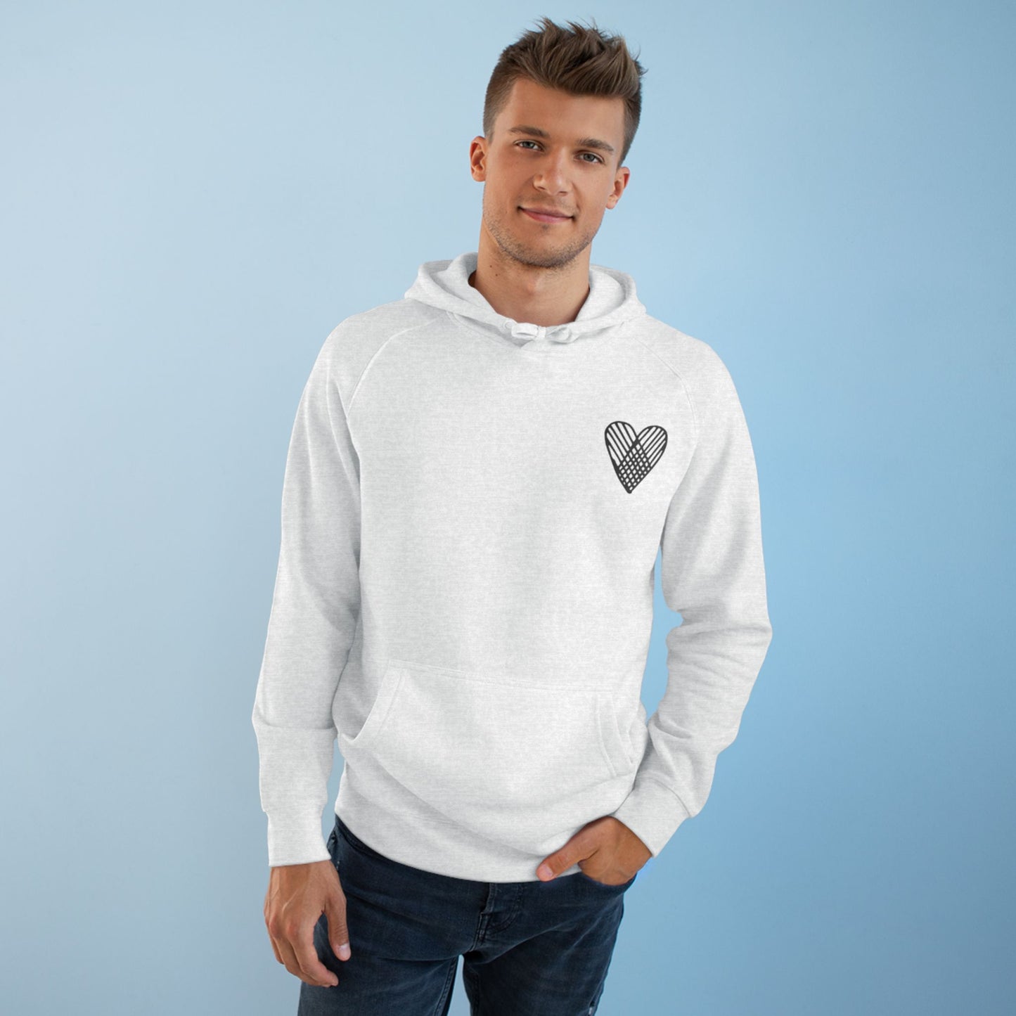 Heart Pattern  Hoodie
