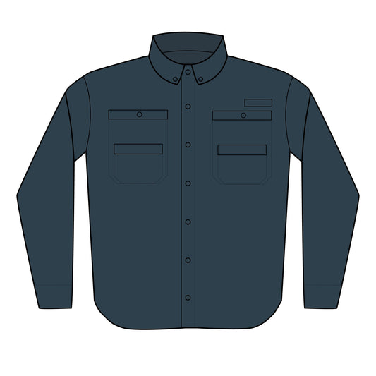 Men's Performance Fishing Shirt, Embroidered Outdoor Shirt, Lightweight Fishing Apparel, Quick-Dry Shirt for Adventures