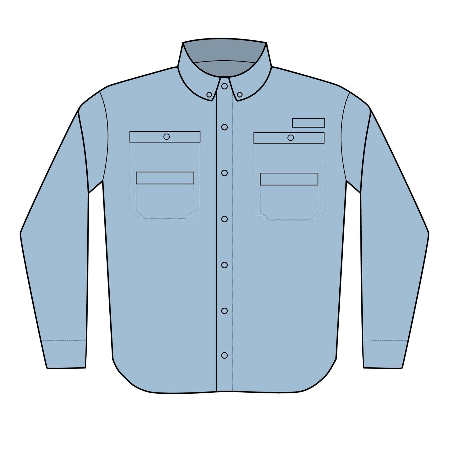 Men's Performance Fishing Shirt, Embroidered Outdoor Shirt, Lightweight Fishing Apparel, Quick-Dry Shirt for Adventures