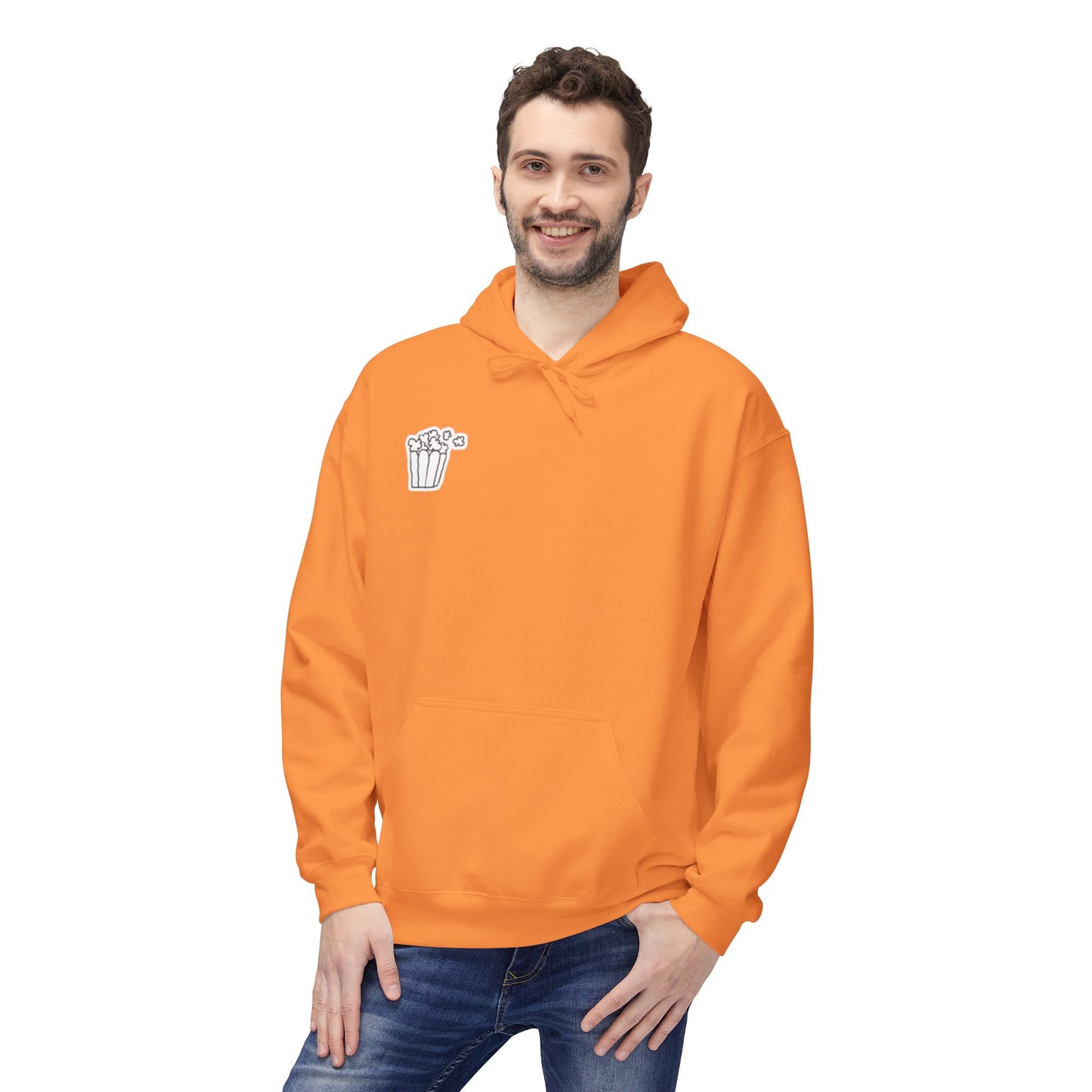 Cozy Movie Night Hoodie, Softstyle Fleece Sweatshirt, Perfect for Film Buffs, Gift Idea for Movie Lovers, Casual Wear for Home & Cinema