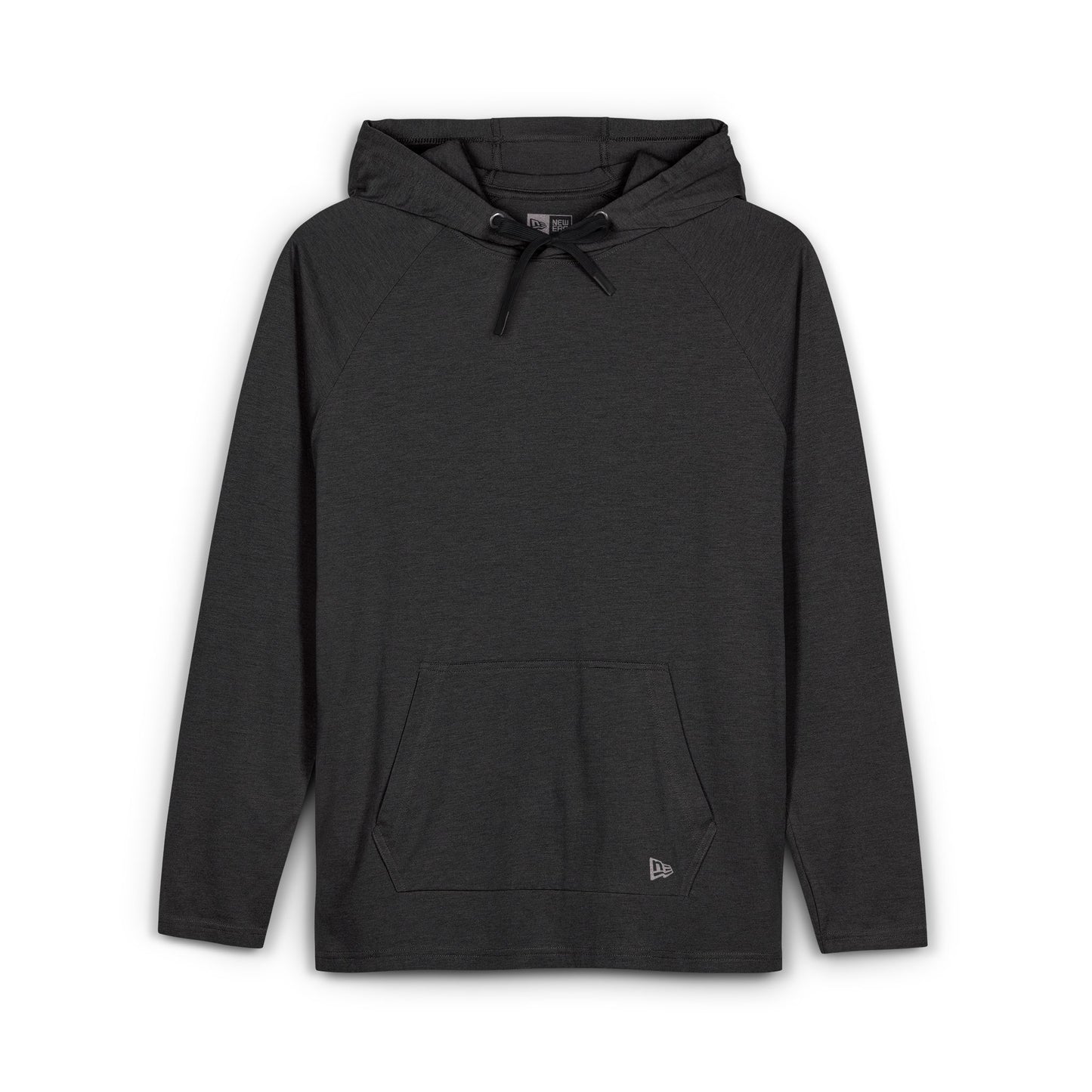 Black Tri-Blend Hoodie — Lightweight Everyday Pullover