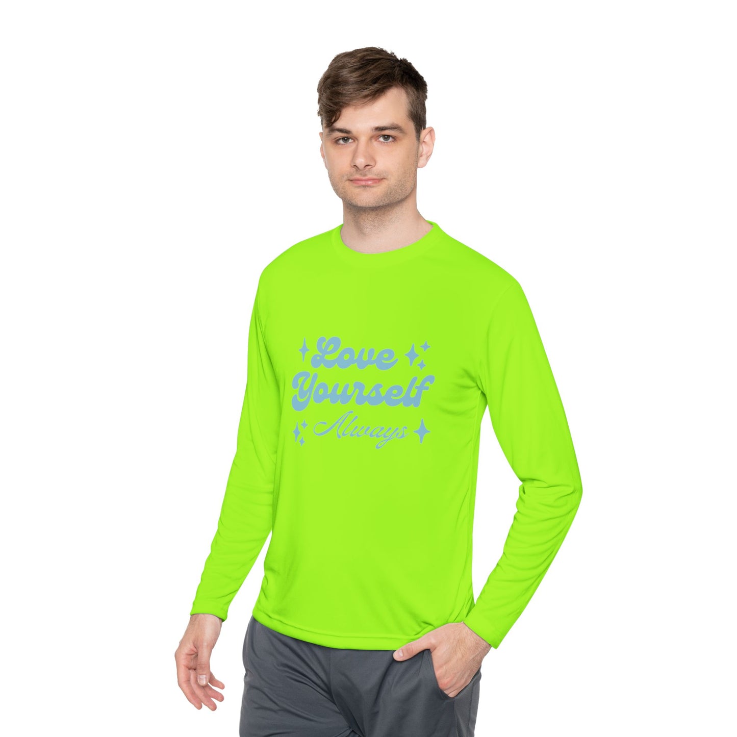 Love Yourself Long Sleeve Tee |  Comfort Wear, Self-Care Gift, Inspirational Shirt, Casual Outfit, Modern Apparel